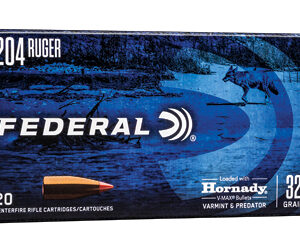 Federal Power-Shok Rifle Ammunition .204 Ruger 32gr V-MAX 4100 fps 20/ct