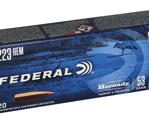 Federal Varmint & Predator Rifle Ammunition .223 Rem 53 gr V-MAX 3400 fps 20/ct