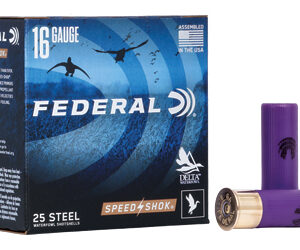 FEDERAL SPEED-SHOK HIGH VELOCITY STEEL 16GA 2-3/4" 15/16OZ 4 AMMO 25RD