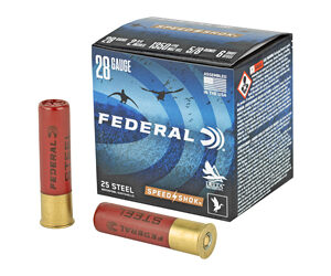 FEDERAL SPEED-SHOK HIGH VELOCITY STEEL 28GA 2-3/4" 5/8OZ 6 AMMO 25RD