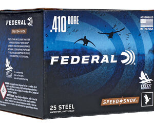 FEDERAL SPEED-SHOK HIGH VELOCITY STEEL 410GA 3" 3/8OZ 6 AMMO 25RD