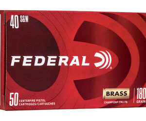 Federal Champion Handgun Ammunition .40 S&W 180 gr FMJ 50/Box