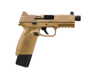 FN 545 Tactical Handgun 45 ACP 15rd & 18rd Magazines (2) 4.71" Threaded Barrel FDE NMS Night Sights