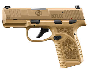 FN Reflex MS Handgun 9mm Luger 10rd Magazines (2) 3.3" Barrel FDE