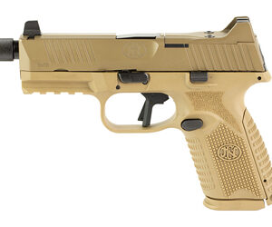 FN 509M Tactical Bundle Handgun 9mm Luger 15rd (1) & 24rd (4) Magazines 4.5" Threaded Barrel FDE Optics Ready