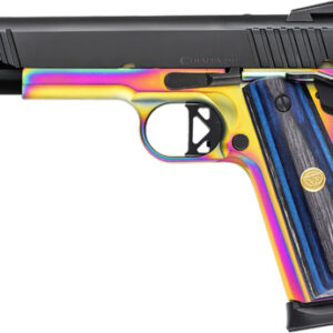Chiappa 1911 Superior OR Handgun .45 ACP 8rd Magazines (2) 5" Barrel Multi-Color Blue Laminate Grip