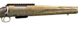 Ruger American Gen II Predator Rifle 350 Legend 5rd Capacity 22" Fluted Threaded Burnt Bronze Barrel Green Splatter Stock