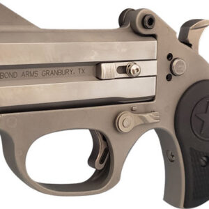 Bond Arms Stinger RS Handgun 22LR 2/rd 3" Barrel Silver with Black Grips