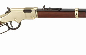 Henry Golden Boy Lever Action Rifle .22 LR 16rd Capacity 20" Octagon Blued Steel Barrel Walnut Stock