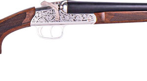 ATI Road Agent SXS Shotgun 20ga 2rd Capacity 3" Chamber 18.5" Barrel Wood Stock Silver Engraved Receiver