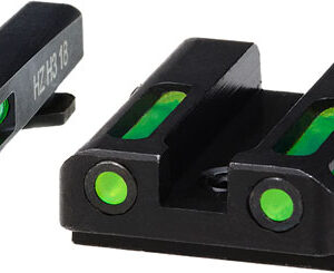 HIVIZ LiteWave H3 sight Green LitePipe/White front ring fits Glock Models Chambered in 45 ACP 10mm .45 GAP