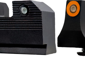 XS Sight Systems R2D 2.0 Suppressor Height Night Sights for Glock Orange Front with Black Rear