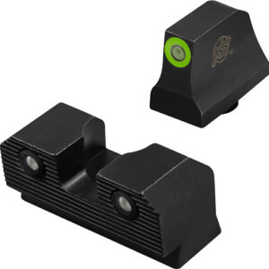 XS Sight Systems R3D 2.0 Suppressor Height Night Sights for Glock 42/43/43x/48 Green Front with Black Rear