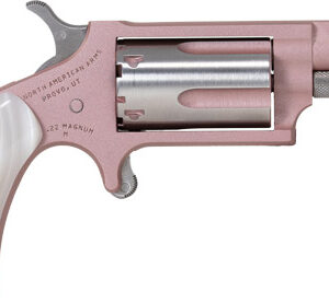 NAA 22M Rose Handgun .22 WMR 5rd Capacity 1.13" Barrel  Bird Head Pearl Grip Pink Cerekote