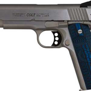 Colt Government Competition Handgun .38 Super 9rd Magazine 5" Barrel Stainless Finish Fiber Sight