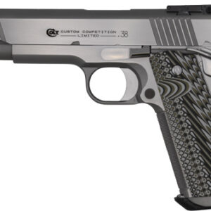 Colt Custom Competition Handgun .38 Super 9rd Magazine 5" Barrel Stainless Finish