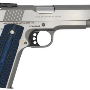 Colt Gold Cup Handgun 38 Super 8rd Magazine 5" Barrel Stainless Finish G10 Grips