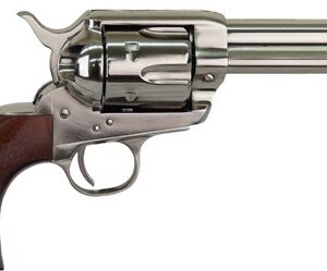 Cimarron Firearms Pistolero Nickel Handgun .22 LR 10rd Capacity 4.75" Barrel Wood Grips