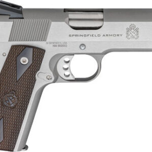 Springfield 1911 Garrison Handgun 9mm Luger 9rd Magazine(1) 4.25" Barrel Wood Grips Stainless