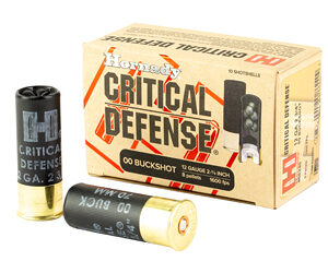 Hornady Critical Defense Shotgun Ammunition 12 ga 2-3/4" 8 plts #00 1600 fps 10/ct