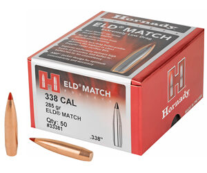 Hornady ELD Match Bullets with Heat Shield .338 cal .338" 285 gr 50/Box