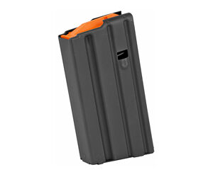 ASC AR Family Rifle Magazine Orange Follower .223 Black Stainless Steel 20/rd