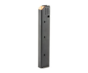 ASC AR Family Rifle Magazine Orange Follower 9mm Black Stainless Steel 32/rd