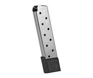 Chip McCormick Full-Size 1911 Railed Power Mag (RPM) Handgun Magazine Stainless .45 ACP 10/rd