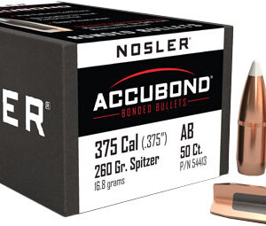 Nosler AccuBond Rifle Bullets .375 cal .375" 260 gr SBT-ACB w CANN 50/ct