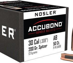 Nosler AccuBond Rifle Bullets .30 cal .308" 200 gr SBT-ACB 50/ct