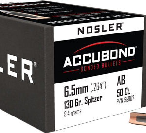 Nosler AccuBond Rifle Bullets 6.5mm .264" 130 gr SBT-ACB 50/ct