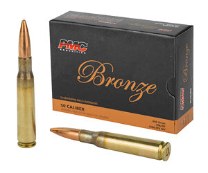 PMC Bronze Rifle Ammunition .50 BMG 660 gr FMJBT 10/ct