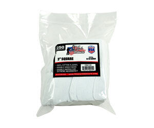 Pro-Shot 3" Square 100% Cotton Patches 250/ct