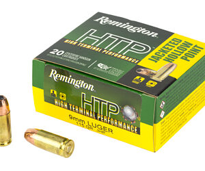 Remington HTP Handgun Ammunition 9mm Luger 115gr JHP 1145 fps 20/ct
