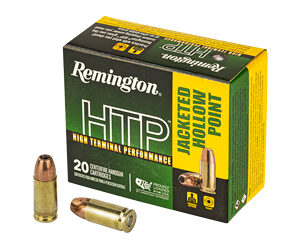 Remington HTP Handgun Ammunition 9mm Luger 147gr JHP 990 fps 20/ct