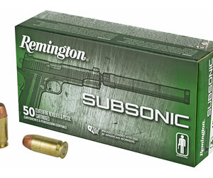 Remington Subsonic Handgun Ammunition .45 Auto 230gr FNEB 830 fps 50/ct