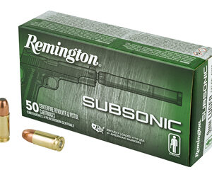 Remington Subsonic Handgun Ammunition 9mm Luger 147gr FNEB 945 fps 50/ct
