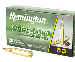 Remington Core-Lokt Tipped Rifle Ammunition .243 Win 95gr PT 3140 fps 20/ct