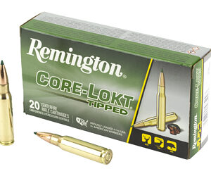 Remington Core-Lokt Tipped Rifle Ammunition .308 Win 165gr PT 2700 fps 20/ct