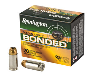 Remington Golden Saber Bonded Handgun Ammunition .45 ACP 230 gr JHP 875 fps 20/ct