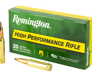 Remington High Performance Rifle Ammunition .308 Win 180gr PSPBT 2640 fps 20/ct