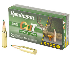 Remington Premier Cut Copper Tipped Rifle Ammunition 6.5 Creedmoor 120gr PT 2935 fps 20/ct
