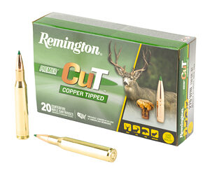 Remington Premier Cut Copper Tipped Rifle Ammunition 270 Win 130gr PT 3010 fps 20/ct
