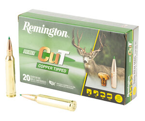 Remington Premier Cut Copper Tipped Rifle Ammunition 7mm Rem Mag 150gr PT 3050 fps 20/ct