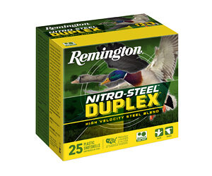 Remington Nitro-Steel Duplex Shotshells 12ga 3" 1-1/4oz 1450 fps #2 & #6 Shot 25/ct
