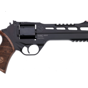 RHINO .357MAG REVOLVER 60DS BLK 6IN BBL 3MOON CLIPS 6RND ADJ. REAR SIGHT