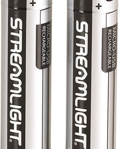 Streamlight 18650 USB Rechargeable Lithium Ion Battery with Integrated Micro-USB Charge Port - 2/pk
