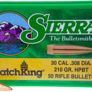 Sierra MatchKing Long Range Specialty Bullets .30 cal .308" 210 gr HPBT MATCH 50/ct
