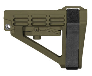 SB Tactical SBA4 5-Postion Adjustable Brace for AR-15 OD Green