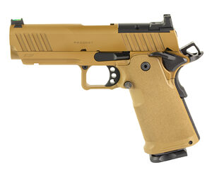 Springfield 1911 DS Prodigy Comp Handgun 9mm Luger 10rd Magazines(2) 4.25'' Barrel Coyote Brown